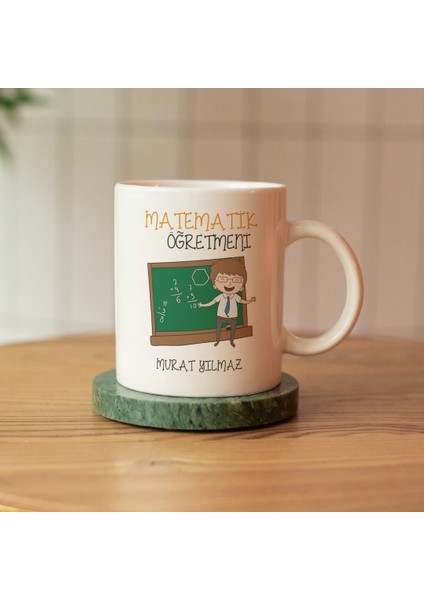 Matematik Öğretmeni Tasarımlı Kişiye Özel Kupa Bardak