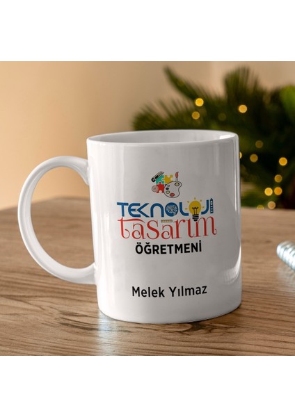 Teknoloji Tasarım Öğretmeni Tasarımlı Kişiye Özel Kupa Bardak