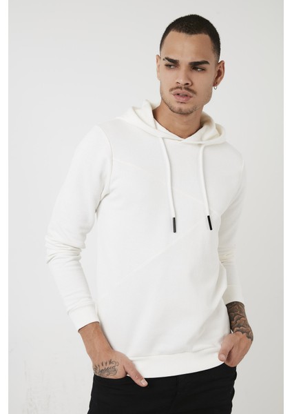 % 100 Pamuk Kapüşonlu Slim Fit Ince Sweat Erkek Sweat 5905009 modelleri