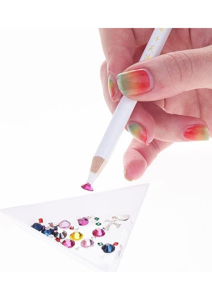 Nail Art Taş Tutucu Mumlu Kalem (10 Adet)