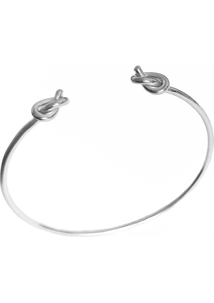 Taşsız Kıvrımlı Gümüş Bilezik fırsatları