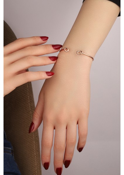 Taşsız Kıvrımlı Gümüş Bilezik indirimleri