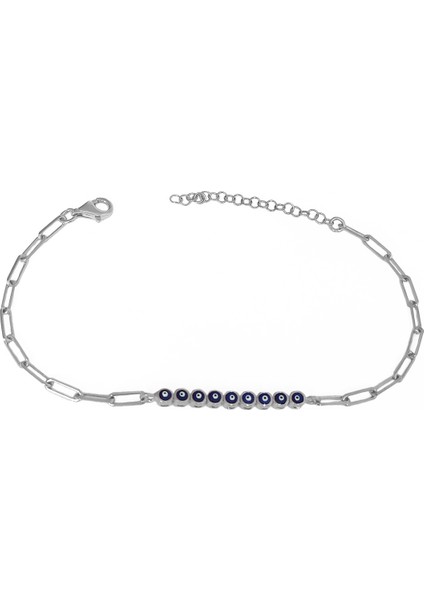 Mineli Nazar Boncuğu Gümüş Bileklik fırsatları