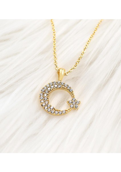 Masum Melek Işıklı Fanus & Gold Renk Ay Yıldız Kolye Hediye Seti modelleri