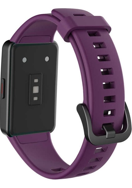 Huawei Band 6 Klasik Yumuşak Silikon Kayış Kordon KRD-47 Mor fiyatları