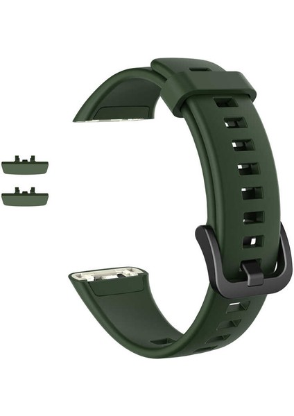 Huawei Band 6 Klasik Yumuşak Silikon Kayış Kordon KRD-47 Mürdüm modelleri