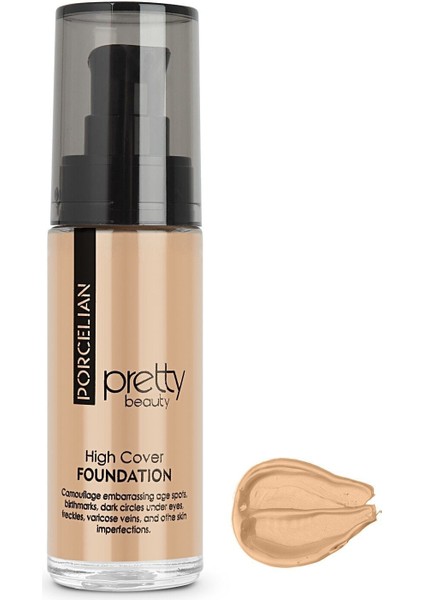 Diza High Cover Yüksek Kapatıcı Etili Porselen Fondöten No:2