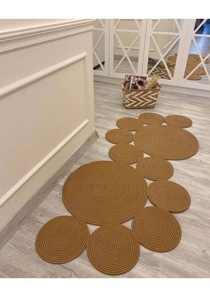 Halımax milda Jüt Hasırlı Örgü Kilim 50 Halı