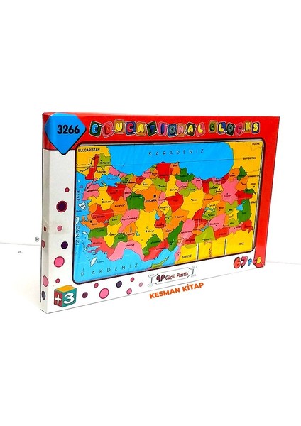 lu Türkiye Iller Haritası 67 Parça Puzzle