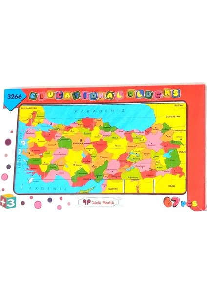 lu Türkiye Iller Haritası 67 Parça Puzzle fiyatları