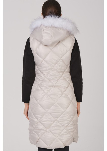 Z6717 Dewberry Bayan Yelek-Krem modelleri