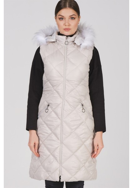 Z6717 Dewberry Bayan Yelek-Krem fırsatları