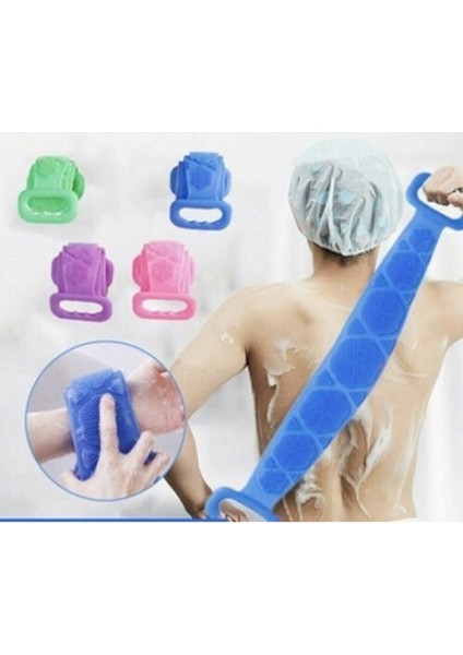 Nurtakı Uzun Silikonlu Çif Tutmaçlı Banyo Vücut Lif