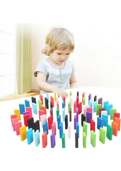 120-PIECE Oyun Domino Tahta Bloklar Oyuncak (Yurt Dışından)