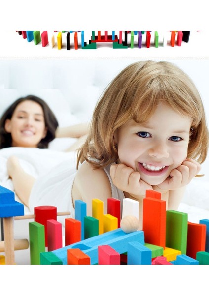120-PIECE Oyun Domino Tahta Bloklar Oyuncak (Yurt Dışından)