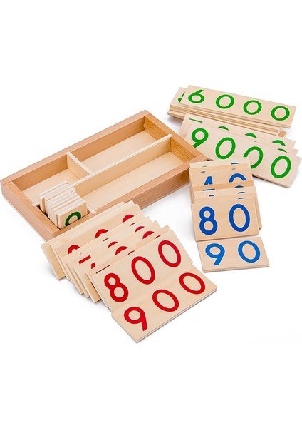 Matematik Oyuncak Ahşap Montessori Sop Kartı (Yurt Dışından)