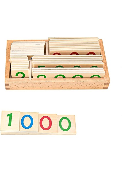Matematik Oyuncak Ahşap Montessori Sop Kartı (Yurt Dışından)