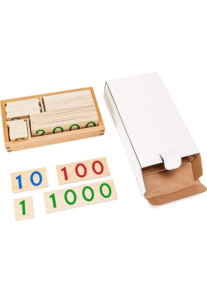Matematik Oyuncak Ahşap Montessori Sop Kartı (Yurt Dışından)