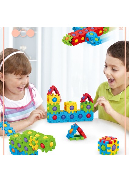 24 Adet Duyusal Fidget Oyuncak Oyun Yapı Taşları (Yurt Dışından)