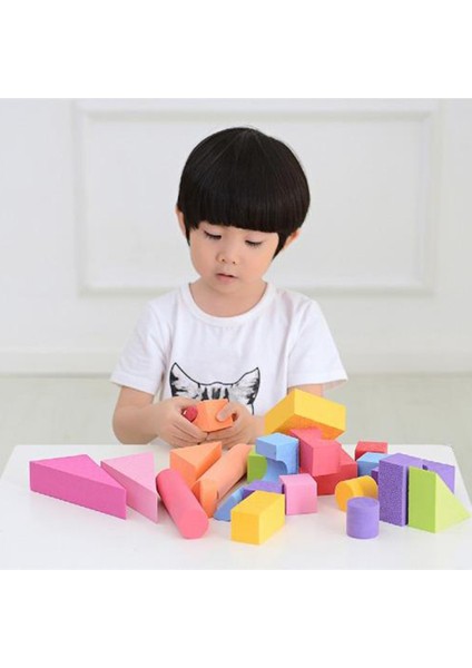 25 Parça Yumuşak Eva Köpük Yapı Taşları 3.5 cm (Yurt Dışından)