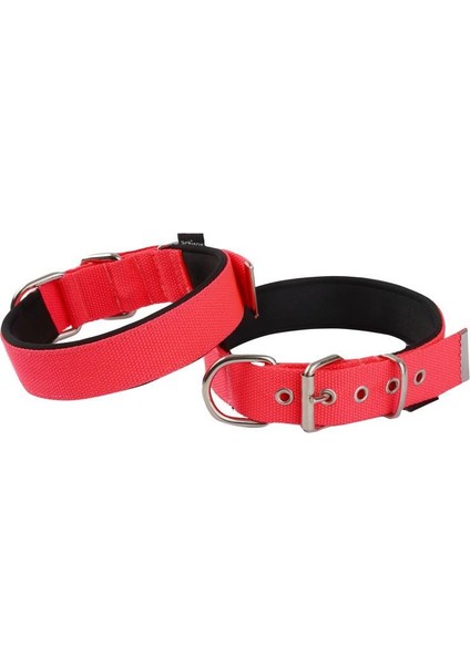 Actirex Actire x Neon Yumuşak Doku Köpek Boyun Tasma Red Medium 38 cm