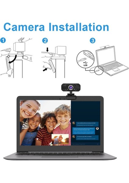 Golden Times Masaüstü Pc Bilgisayarı Için Mikrofonlu Webcam Kamera (Yurt Dışından)