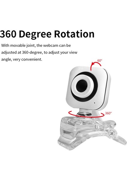 Portatif Hd Web Kamera 480 P 0.3mp 30FPS Kamera ile Mountaj (Yurt Dışından)