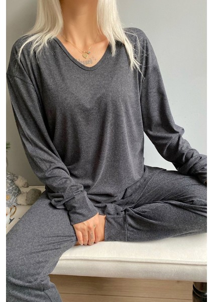 Bambu Uzun Kol Kadın Pijama Takımı fırsatları