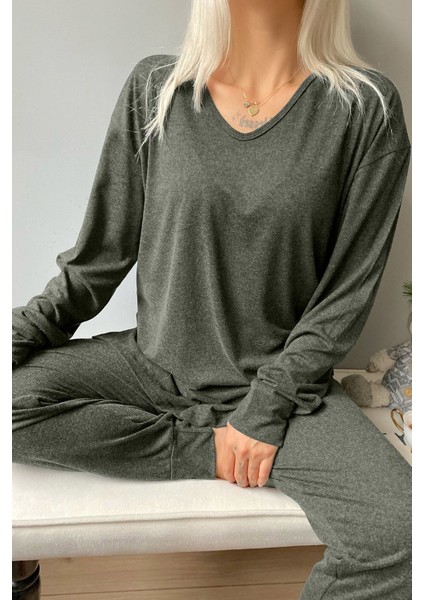 Bambu Uzun Kol Kadın Pijama Takımı
