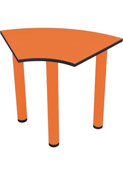 Oval Trapez Çocuk Odası Anaokulu Kreş Masa 90X60CM (Metal Ayaklı)
