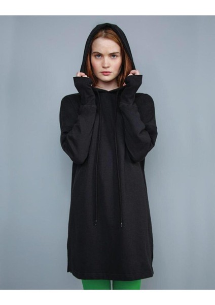 Kadın Siyah Bel Altı Sweatshirt modelleri