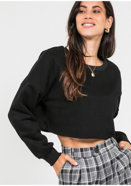 Kadın Siyah Crop