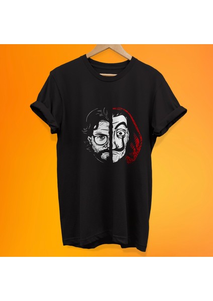 La Casa De Papel Profesör Baskılı %100 Pamuk Oversize T-Shirt