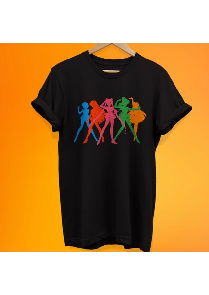 Sailor Moon Baskılı %100 Pamuk Oversize T-Shirt Büyük Beden Tişört