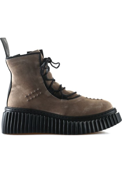 Vizon Siyah Nbk-Deri Kadın Düz Bot