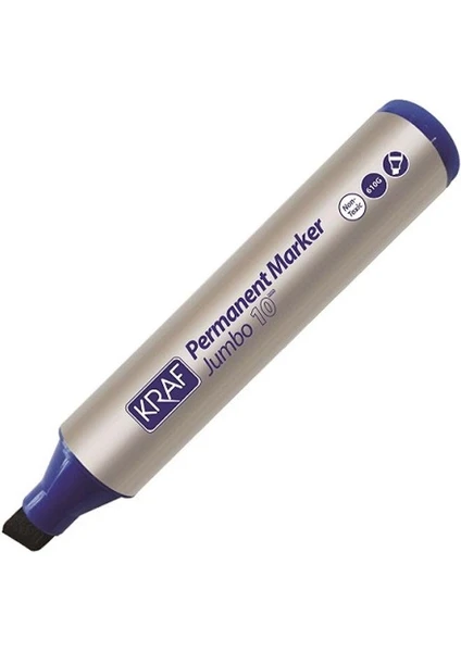 Jumbo Permanent Marker 10 mm Mavi 10'lu Kutu