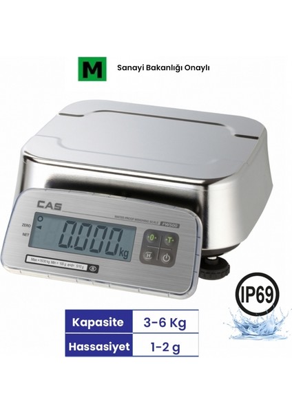 Fw 500C 6 kg IP69 Tartım Terazisi