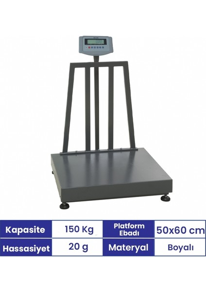 A1-L 50X60 cm 150 kg Tartım Baskülü