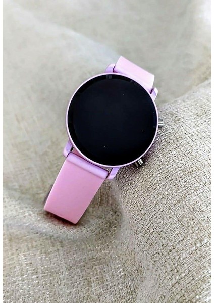 Unisex Tuşlu LED Saat Silikon Kordon Özel Seri
