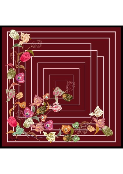 Kadın Samyeli Twill Eşarp 90*90 cm Eşarp VR5151