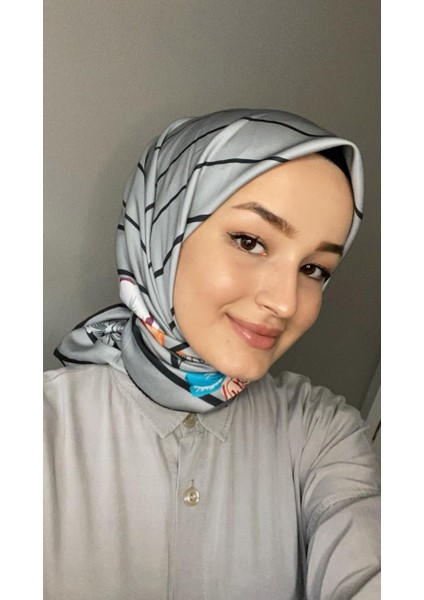 Kadın Samyeli Twill Eşarp 90*90 cm Eşarp VR5151