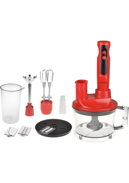 Monster Blender Set Kırmızı 5 Parça