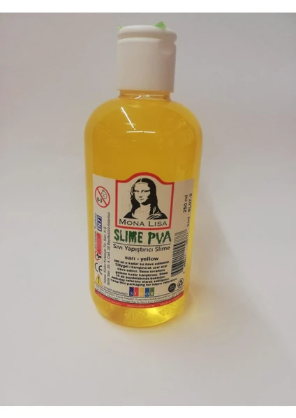 Südor Sıvı Yapıştırıcı 250 ml Slime Mona Lisa SL072  Sarı