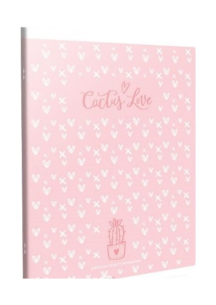 Gıpta 80 Yaprak Kareli Metot Defter Plastik Kapak Cactus Love A4