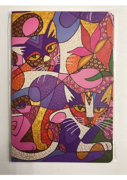 Cats Colorful Taylor Terzi Dikiişli Midi BLOK13X19 40 Yapraklı