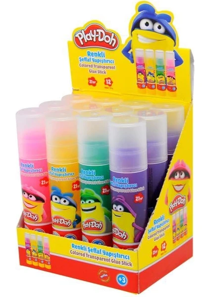 Playdoh Şeffaf Stick Yapıştırıcı 21 Gram  1 Adet  Pembe