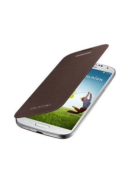 Galaxy S4 Flip Cover Kılıf - Kahverengi EF-FI950BAEGWW