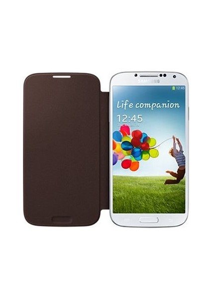 Galaxy S4 Flip Cover Kılıf - Kahverengi EF-FI950BAEGWW