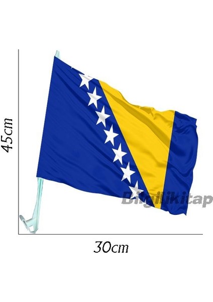 Araba Camı Için Bosna Bayrağı Konvoy Bayrağı Araç Camı Flama