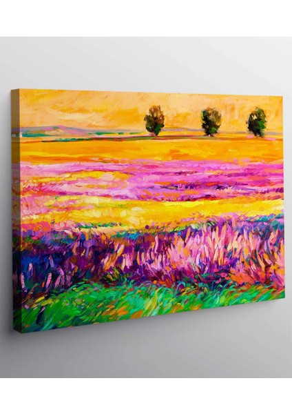 Lavanta Tarlası Yağlı Boya Kanvas Tablo fiyatları